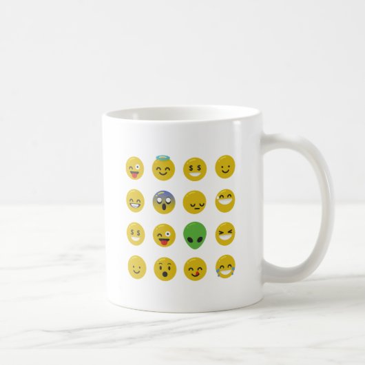 Emoji happy face koffiemok (Rechts)