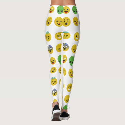 Emoji happy face leggings (Achterkant)