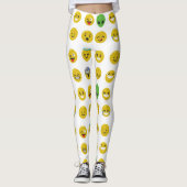 Emoji happy face leggings (Voorkant)