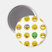 Emoji happy face magneet (Voorkant / Achterkant)