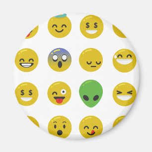 Emoji happy face magneet