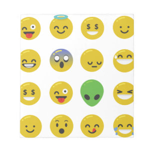 Emoji happy face notitieblok
