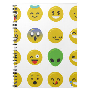Emoji happy face notitieboek