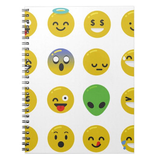 Emoji happy face notitieboek (Voorkant)
