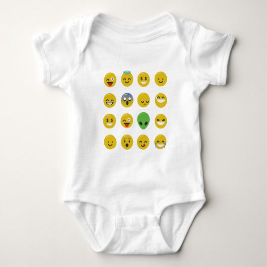 Emoji happy face romper (Voorkant)
