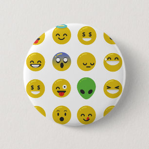 Emoji happy face ronde button 5,7 cm