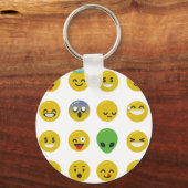 Emoji happy face sleutelhanger (Voorkant)