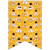 Emoji 😀 Happy Gekke-gele gezichten Vlaggetjes (Eerste vlag)