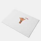 Emoji Happy Love Eyes Giraffe Face Deurmat (Schuin)