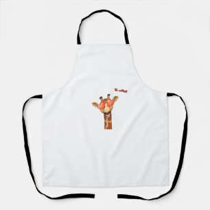 Emoji Happy Love Eyes Giraffe Face Schort