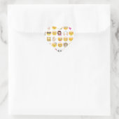 emoji hart sticker (Tas)