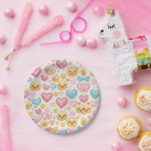 Emoji Hartjes Feest Papieren Bord (Feest)