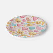Emoji Hartjes Feest Papieren Bord (Gekanteld)