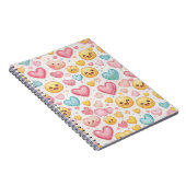 Emoji Hartjes Vibes Notitieboek (Rechterzijde)