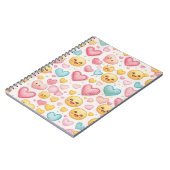 Emoji Hartjes Vibes Notitieboek (Linkerzijde)
