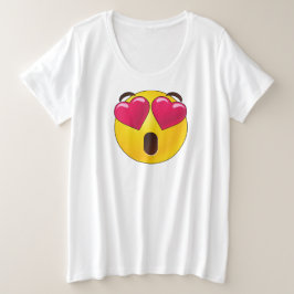 Emoji Heart Eyes Valentijnse T-Shirt