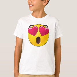 Emoji Heart Eyes Valentijnse T-Shirt