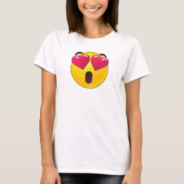 Emoji Heart Eyes Valentijnse T-shirt