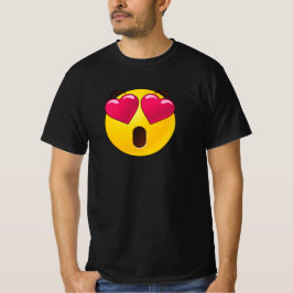 Emoji Heart Eyes Valentijnse T-Shirt