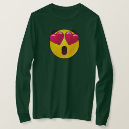Emoji Heart Eyes Valentijnse T-shirt