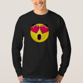 Emoji Heart Eyes Valentijnse T-Shirt