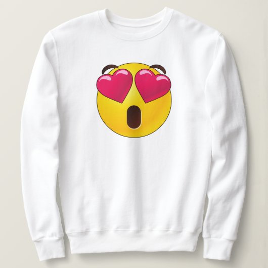 Emoji Heart Eyes Valentijnse  Trui (Design voorkant)