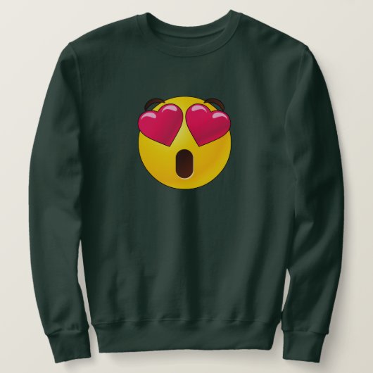 Emoji Heart Eyes Valentijnse  Trui (Design voorkant)