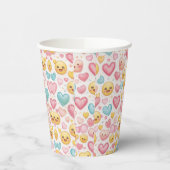Emoji Hearts Party Paper Cup Papieren Bekers (Links)