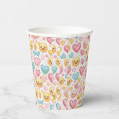 Emoji Hearts Party Paper Cup Papieren Bekers (Rechts)