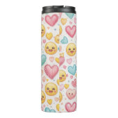 Emoji Hearts Vibes Thermosbeker (Achterkant)