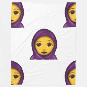 emoji hijab deken