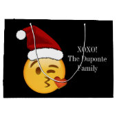 Emoji Holiday met persoonlijke tekst Groot Cadeauzakje (Achterkant)