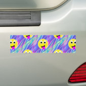 emoji hologram bumpersticker (Op auto)