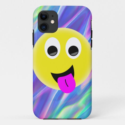 emoji hologram Case-Mate iPhone case (Achterkant)