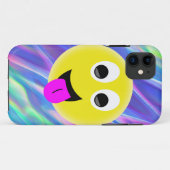 emoji hologram Case-Mate iPhone case (Achterkant (horizontaal))