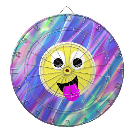 emoji hologram dartbord (Voorkant)
