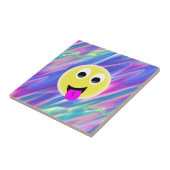 emoji hologram tegeltje (Zijkant)