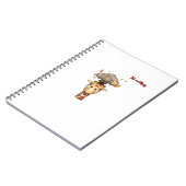 Emoji hoofd exploderende giraffe gezicht notitieboek (Linkerzijde)