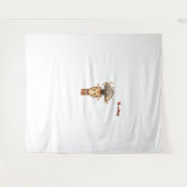 Emoji hoofd exploderende giraffe gezicht wandkleed (Voorkant (horizontaal))