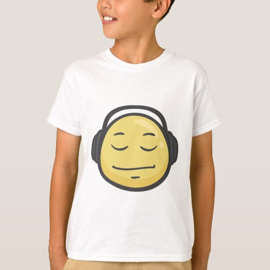 Emoji: Hoofdtelefoon T-shirt (Voorkant)
