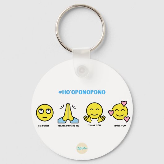 Emoji Ho'oponopono Sleutelhanger (Voorkant)