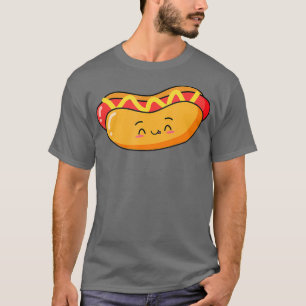 Emoji Hot Dog Worstjes Mosterd Grappig geschenk T-shirt