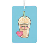 Emoji Iced Latte Luchtverfrisser (Achterkant)