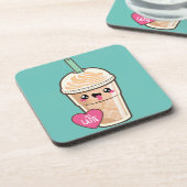 Emoji Iced Latte Onderzetter (Linkerzijde)