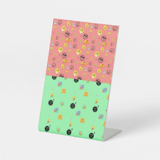 Emoji-idee Reclamebord Met Voetstuk