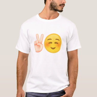 Emoji inspireerde vredesdesign t-shirt