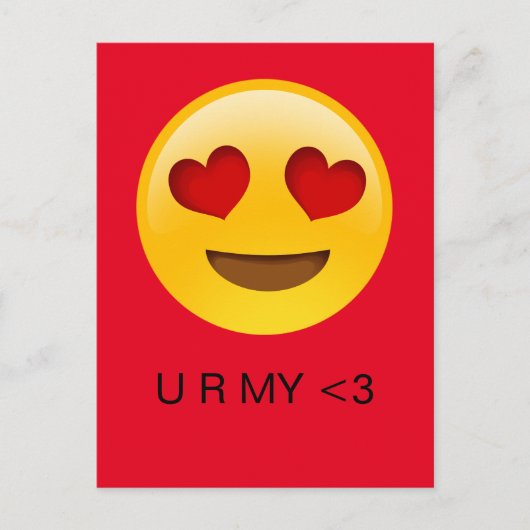 Emoji Je bent mijn hart valentijns kaart (Voorkant)