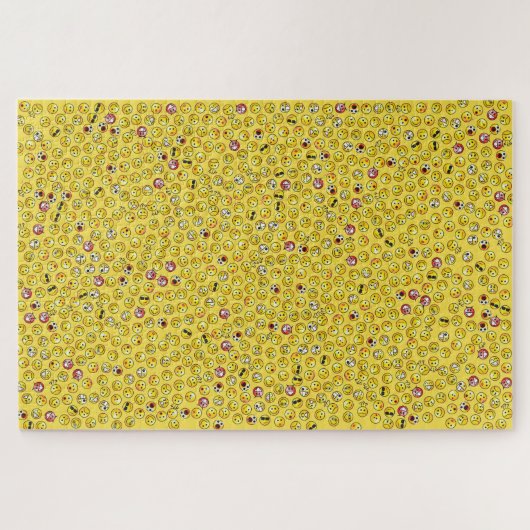 Emoji Jigzaag HARD Legpuzzel (Horizontaal)