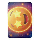 Emoji Joy met sterrenoog Badmat (Voorkant Verticaal)