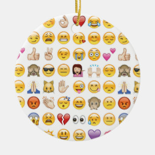 emoji keramisch ornament